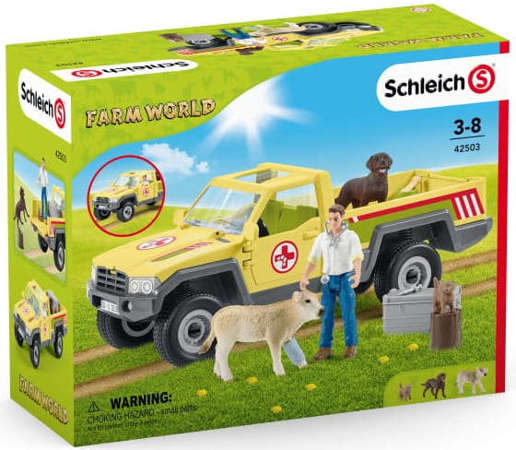 Schleich Farm World Samochód weterynarza z figurką