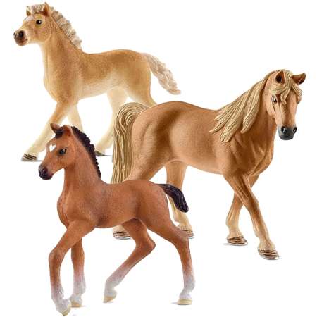 Schleich Horse Club figurki Źrebię Oldenburskie 9 cm+Koń Tennessee Walker oraz Źrebię rasy haflinger 7 cm - gratis!