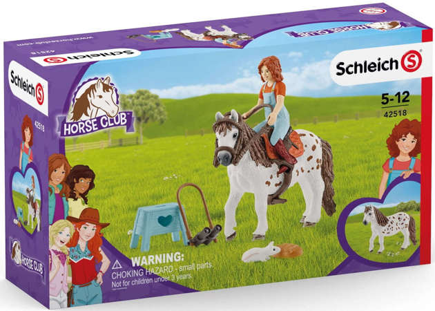 Schleich Horse Club zestaw figurka Mia i koń Spotty
