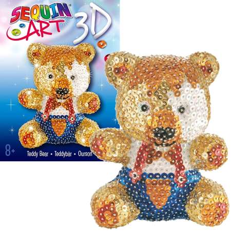 Sequin Art Cekinowa figurka Zestaw kreatywny Miś Teddy Bear 3D
