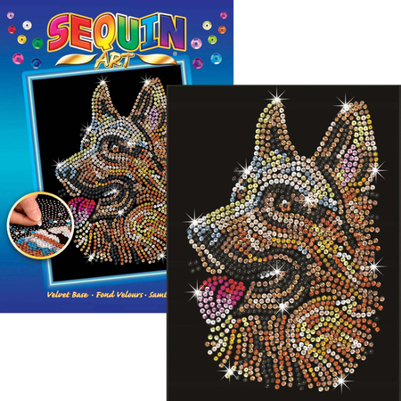 Sequin Art Cekinowy obraz Zestaw kreatywny Owczarek niemiecki German Shepherd