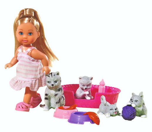 Simba Evi Love lalka blondynka z kotkami
