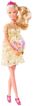 Simba Lalka Steffi księżniczka w ciąży z bobasem Royal Baby