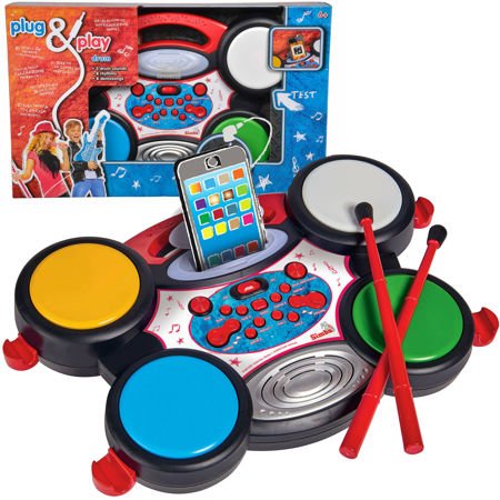 Simba Plug&Play Perkusja elektroniczna dla dzieci z odtwarzaczem mp3 