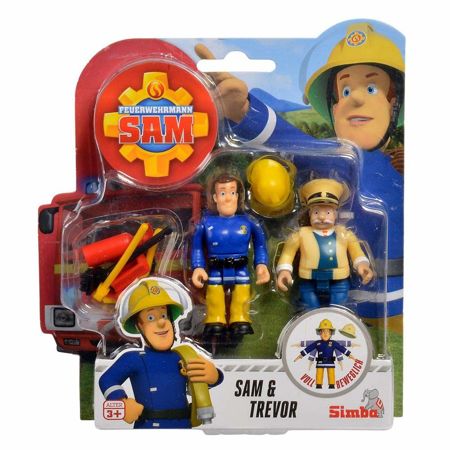 Simba Strażak Sam, 2 figurki Sam i Trevor oraz akcesoria