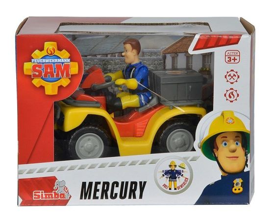 Simba Strażak Sam Remiza strażacka i quad Mercury