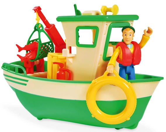 Simba Strażak Sam rybacka łódź Charliego + figurka + akcesoria