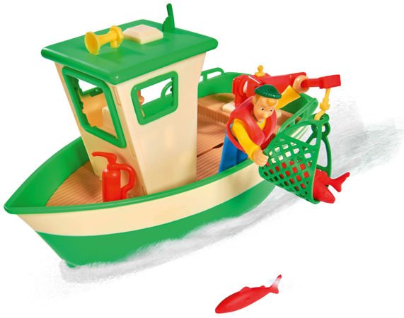 Simba Strażak Sam rybacka łódź Charliego + figurka + akcesoria