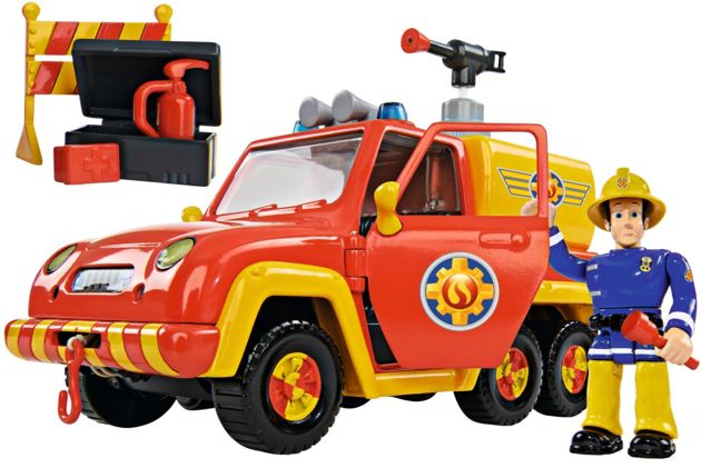 Simba Strażak Sam wóz pojazd strażacki Venus na wodę z figurką dźwięk