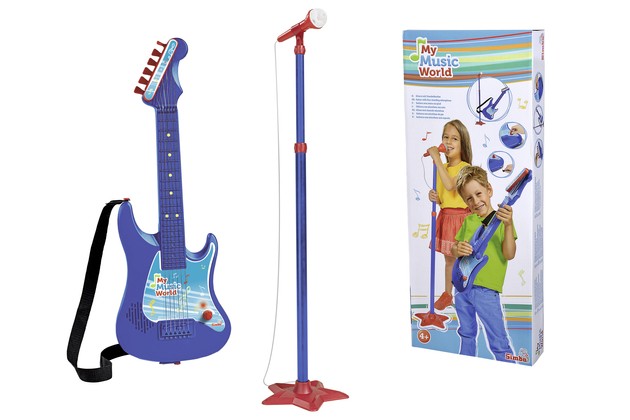 Simba Zabawkowa Gitara elektryczna z mikrofonem i wzmacniaczem