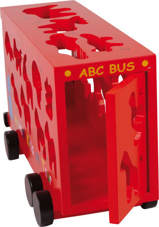 Small Foot ABC Bus Sorter kształtów drewniany