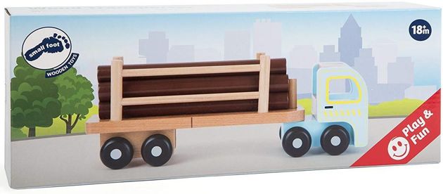 Small Foot Drewniany Samochód Ciężarówka do transportu drewna Transporter 
