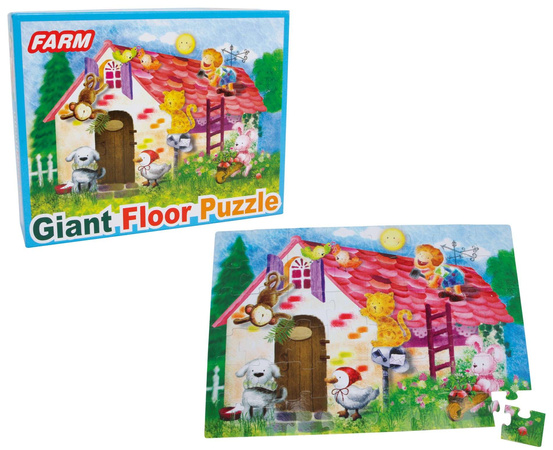 Small Foot Puzzle Gigant 48 elementów - Życie na farmie