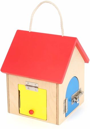 Small Foot drewniany domek edukacyjny z zamkami Compact Lock House