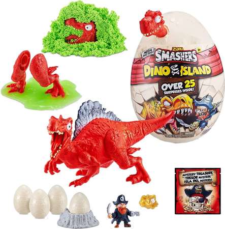 Smashers Wyjątkowe jajko Dino Island z figurką dinozaura od Zuru