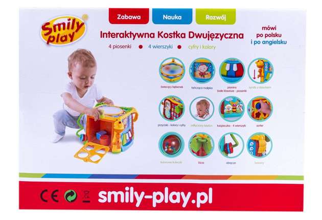 SmilyPlay Interaktywna Kostka Dwujęzyczna Polski/Ang