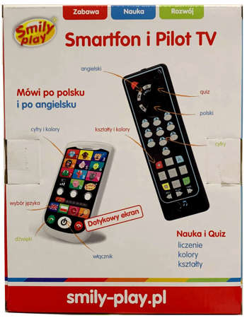 SmilyPlay Smartfon + Pilot TV Polski/Angielski