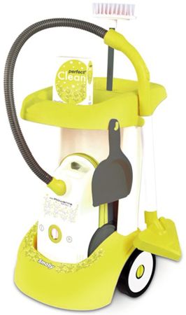 Smoby Zabawkowy wózek do sprzątania z odkurzaczem Rowenta dla dzieci