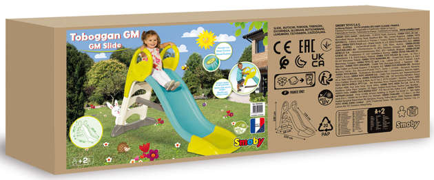 Smoby Zjeżdżalnia ogrodowa dla dzieci ślizg My Slide 150 cm