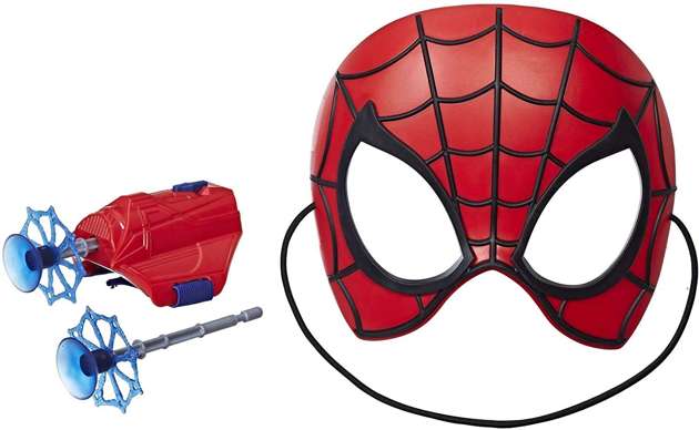 Spider-man zestaw bohatera ze strzałkami maska