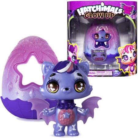 Spin Hatchimals Glow up figurka Twilight Kittycan