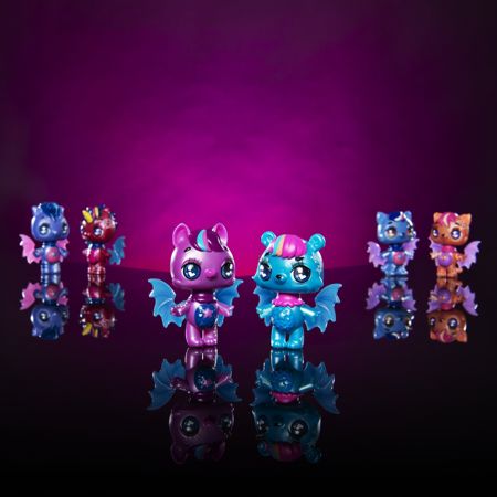 Spin Hatchimals Glow up figurka Twilight Kittycan