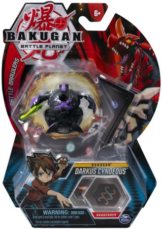 Spin Master Bakugan Darkus Cyndeous figurka - kula i karty 