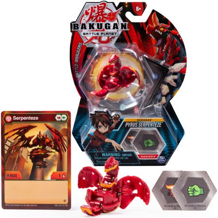 Spin Master Bakugan Pyrus Serpenteze figurka - kula i karty 