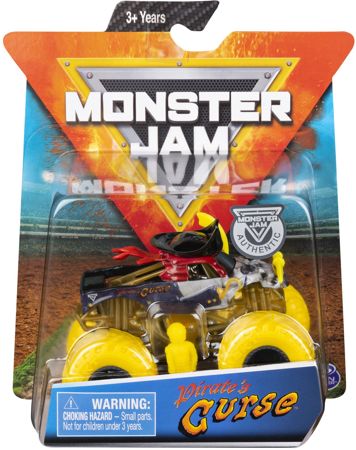 Spin Master Monster Jam pojazd ciężarówka Pirate's Curse 1:64 + figurka