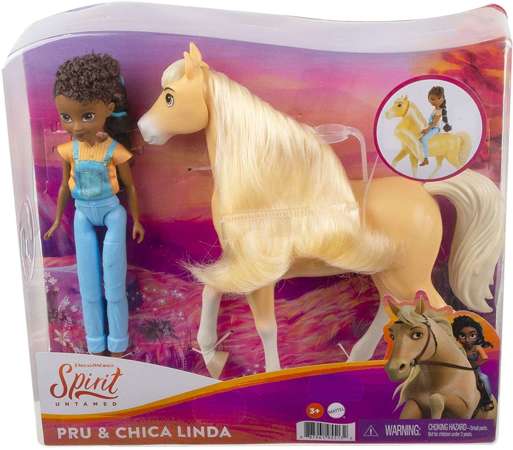 Spirit Untamed zestaw lalka Pru i koń Chica Linda
