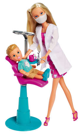 Steffi Love Dentist lalka Stomatolog z małym pacjentem