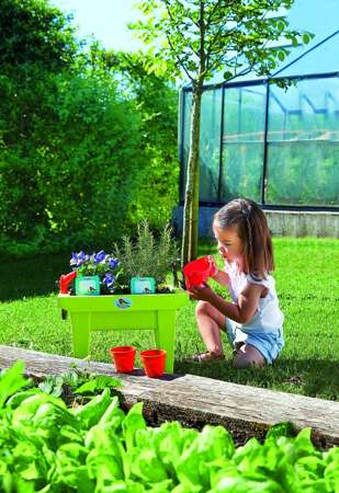 Stół ogrodnika dla dzieci oraz akcesoria 