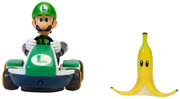 Super Mario Spin Out pojazd Luigi Kart