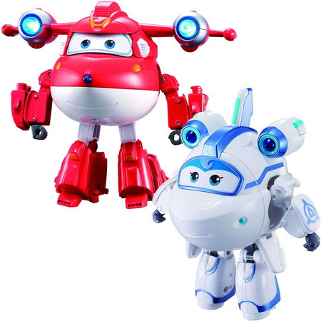 Super Wings zestaw transformujących samolotów z dźwiękiem Dżetek + Astra