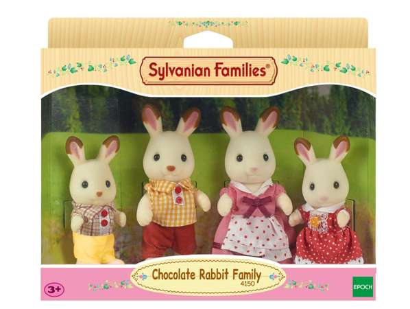 Sylvanian Rodzina królików z czekoladowymi uszkami