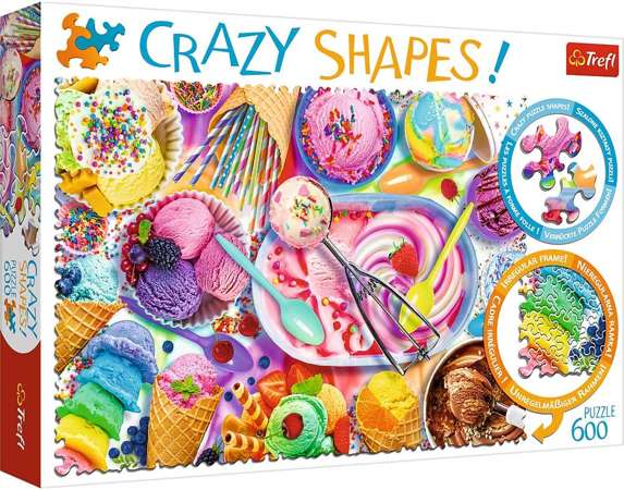 Szalone kształty Puzzle Crazy Shapes Słodkie marzenie 600 elementów