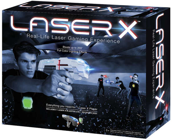 TM Toys Laser X Blaster laserowy paintball laser tag pojedynczy blaster + kamizelka