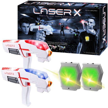 TM Toys Laser X Double blasters zestaw podwójny + 2 kamizelki