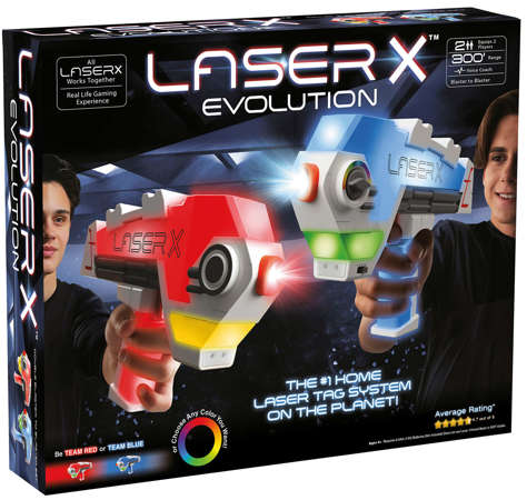TM Toys Laser X Evolution Blaster laserowy paintball laser tag zestaw 2 blastery
