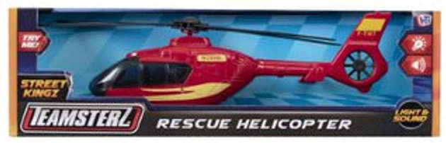 Teamsterz Helikopter ratowniczy czerwony ze światłem i dźwiękiem
