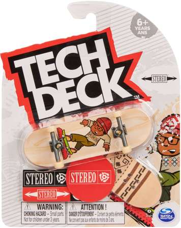 Tech Deck deskorolka fingerboard Stereo Chris Pastras + naklejki