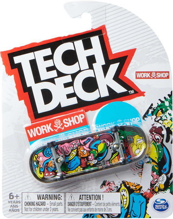 Tech Deck deskorolka fingerboard Workshop Willie Santos + naklejki