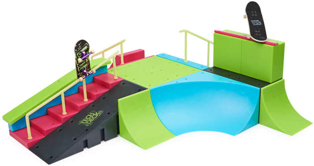 Tech Deck fingerboard Zestaw Rampa Neon Mega Park deskorolkai wielki skatepark