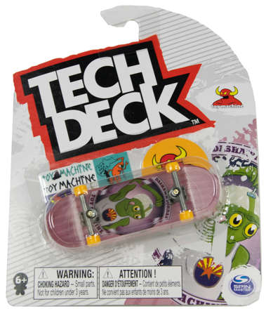 Tech Deck fingerboard deskorolka Toy Machine + naklejki