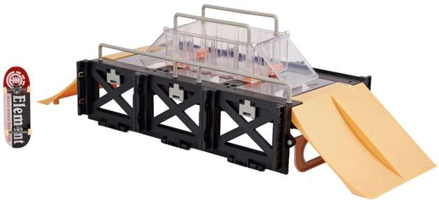 Tech Deck fingerboard ekspozytor rampa deskorolka walizka