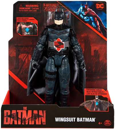 The Batman DC Duża Figurka Wingsuit skrzydła światło dźwięk 30 cm