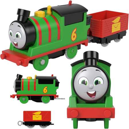 Tomek i Przyjaciele zmotoryzowana lokomotywa Percy + wagonik