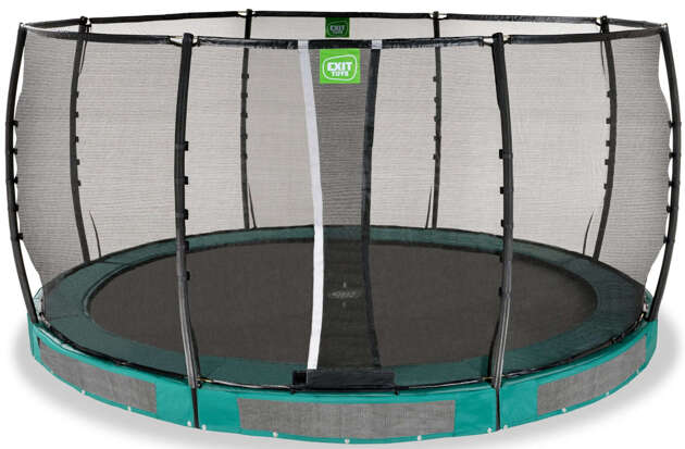 Trampolina ogrodowa Allure Premium do gruntu z siatka 427 cm zielona 