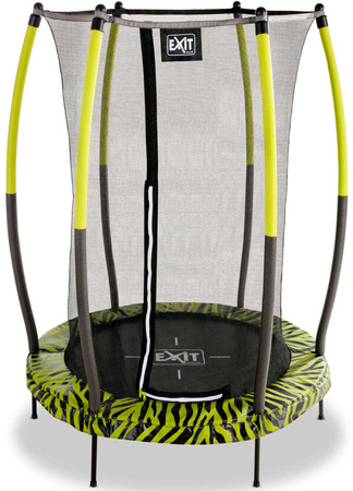 Trampolina ogrodowa Tiggy junior z siatką zabezpieczającą ø 140 cm czarno-zielona