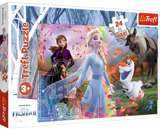 Trefl 14322 Puzzle 24 Maxi Kraina Lodu Frozen II W poszukiwaniu przygód